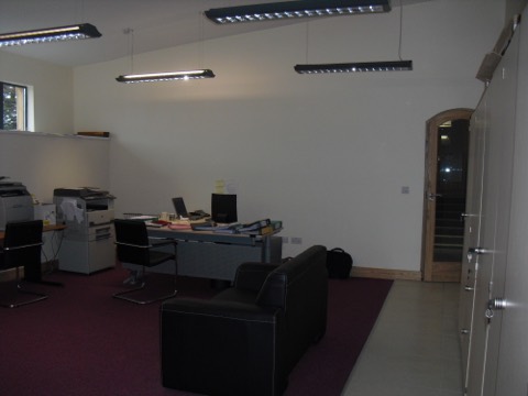 Suite Nine, the largest suite, with room for several desks